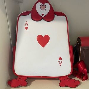 Loungefly queen of hearts card mini backpack